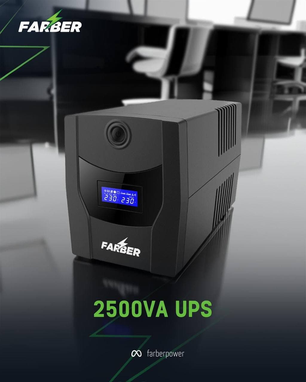 UPS FARBER OFFLINE 2500VA 12V9A