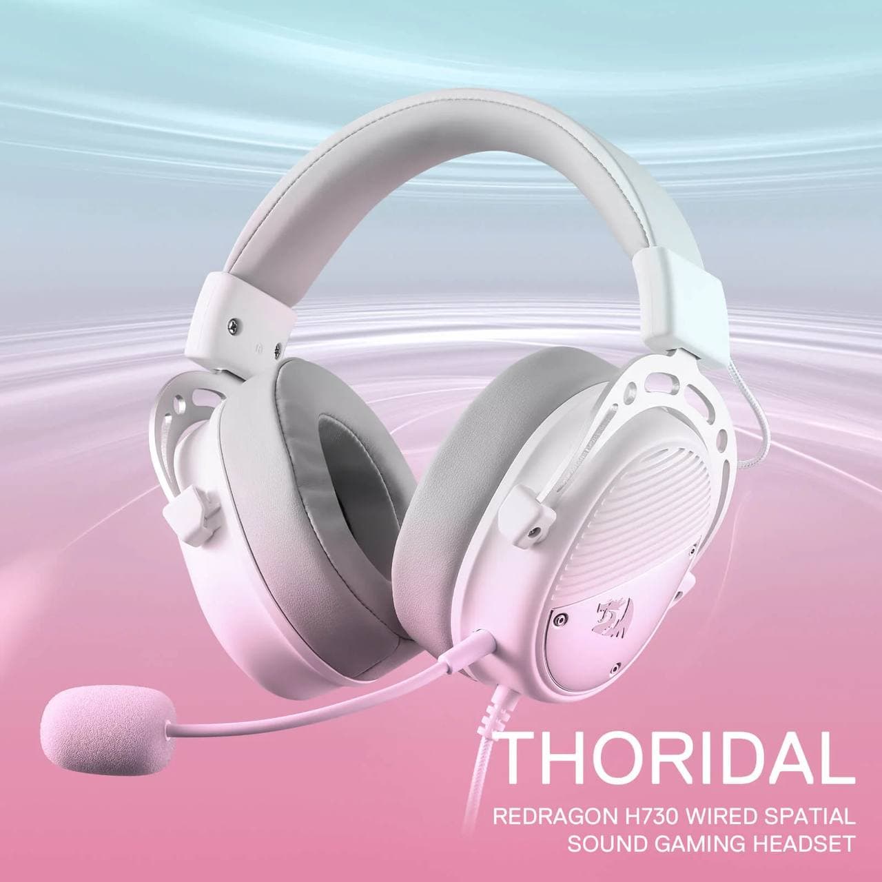 HEADSET REDRAGON H730 THORIDAL WHITE EDITION USB SURROUND 7.1