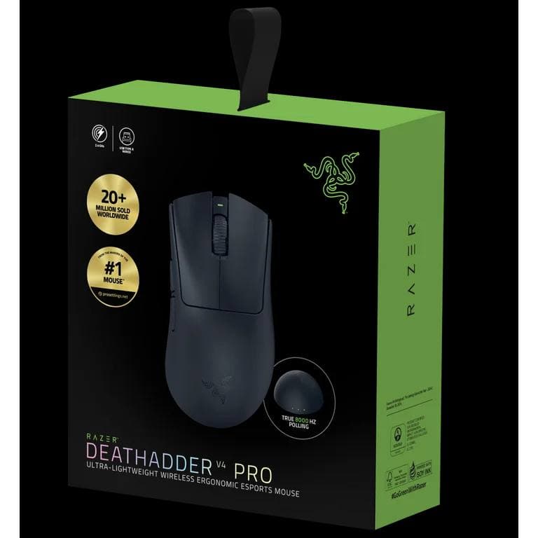 MOUSE RAZER DEATHADDER V4 PRO BLACK WIRELESS