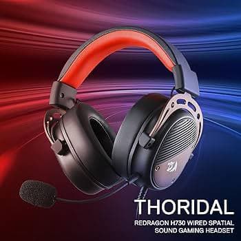 HEADSET REDRAGON H730 THORIDAL BLACK USB SURROUND 7.1