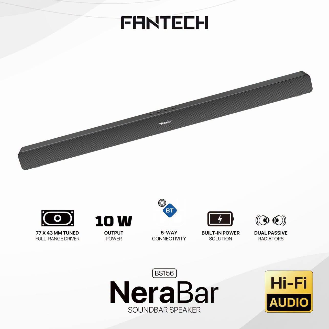 SPEAKER FANTECH NERA BAR BS156 RGB AUX + BLUETOOTH