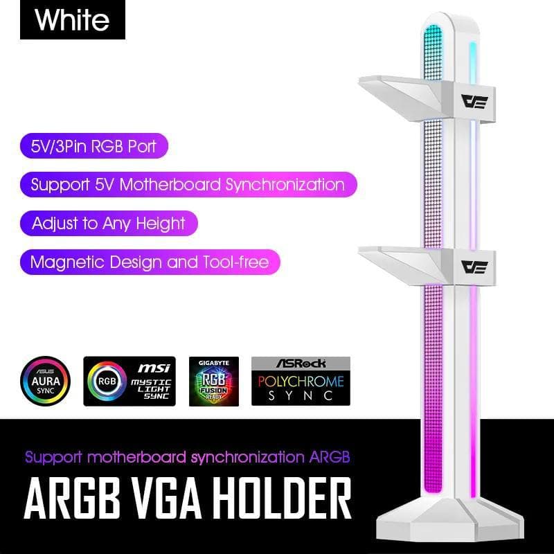 GPU HOLDER AIGO ARGB DL240 WHITE EDITION